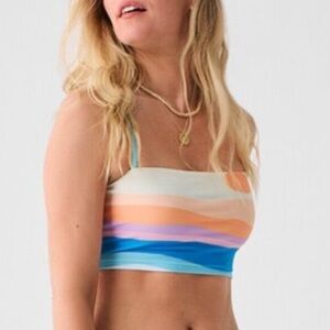 Faherty Shoreside Tankini bikini Top sun & wave print